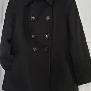 Michael kors women pea coat, color black, US SIZE